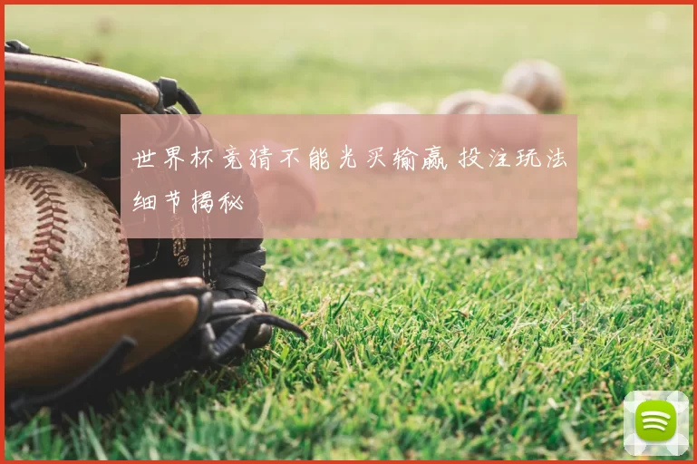 世界杯竞猜不能光买输赢 投注玩法细节揭秘