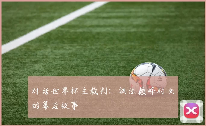 对话世界杯主裁判:执法巅峰对决的幕后故事